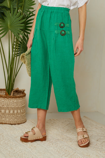 Pantalon en lin 3/4 20449