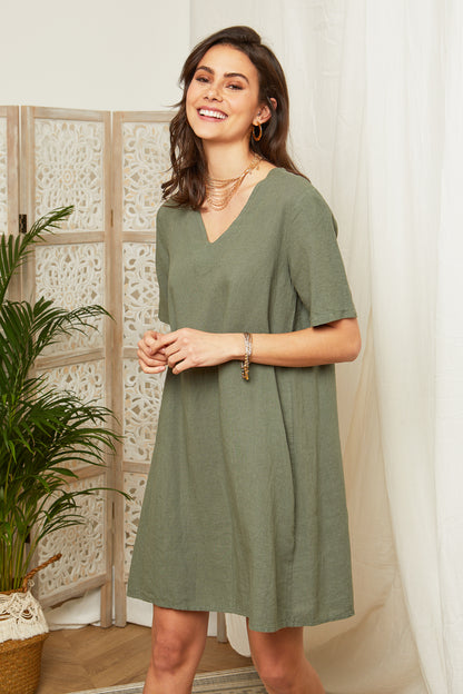 Robe manches courtes