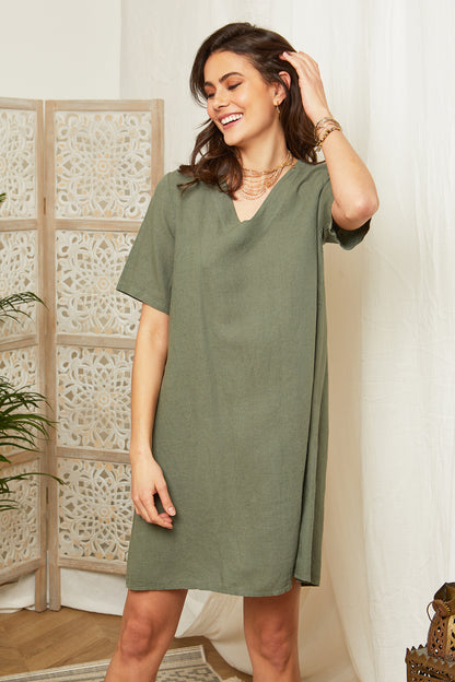 Robe manches courtes