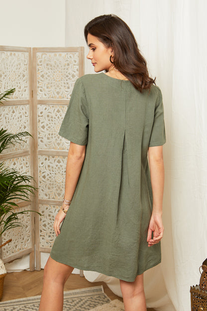 Robe manches courtes