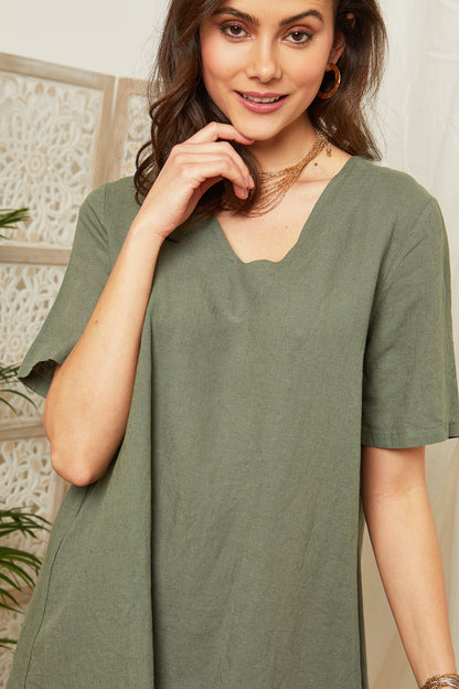 Robe manches courtes
