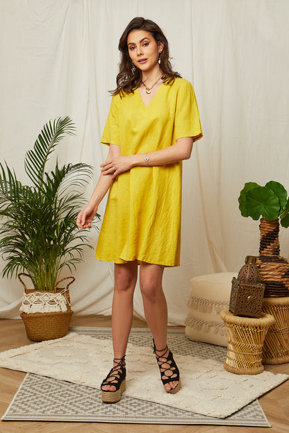 Robe manches courtes