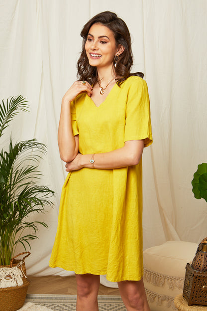 Robe manches courtes