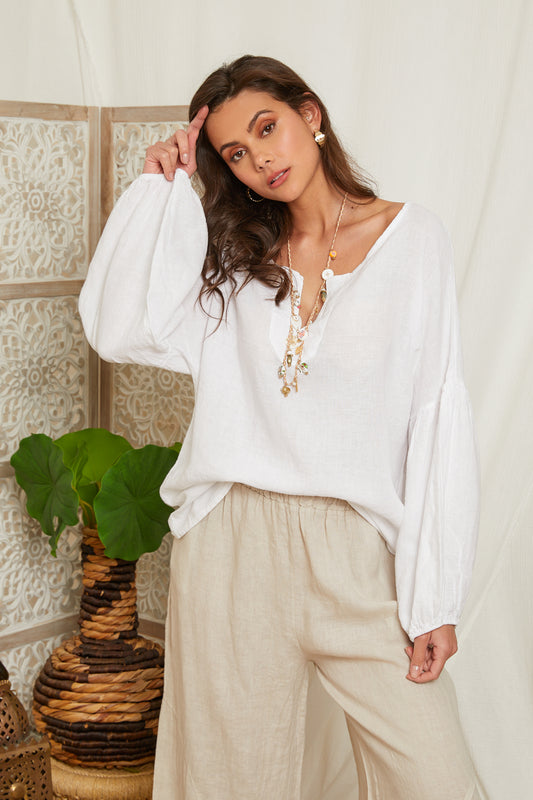 Tunique ample à manches longues évasées 99965