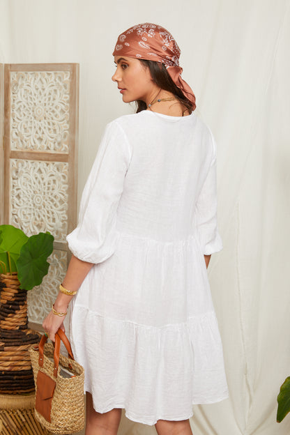 Robe courte avec manches 3/4 99998