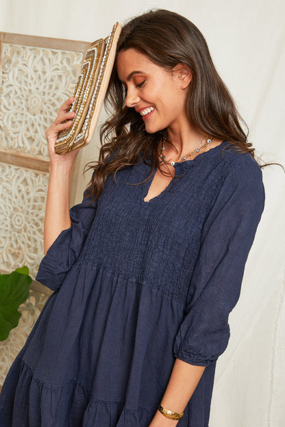 Robe courte avec manches 3/4 99998